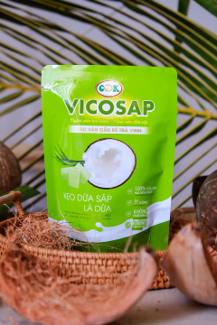 Kẹo dừa sáp Vicosap (vị lá dứa) 100g