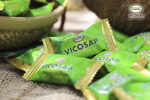 Kẹo dừa sáp Vicosap (vị lá dứa) 100g