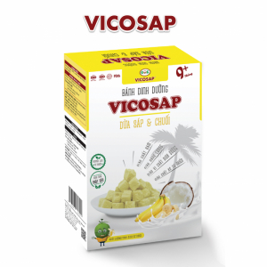 Bánh dinh dưỡng Vicosap - Dừa Sáp & Chuối [18g]